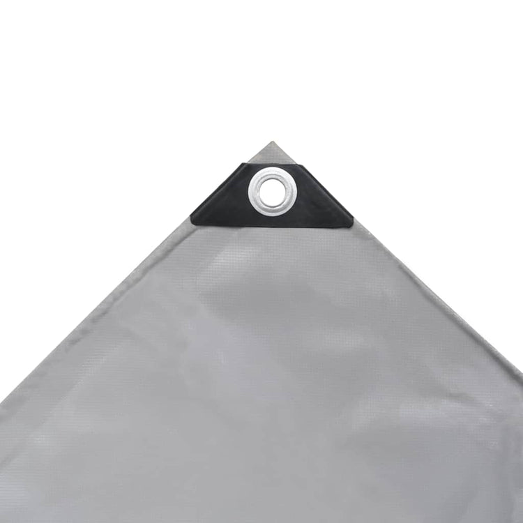 Vidaxl dekzeil 650 g m² 4x5 m grijs