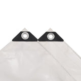 Vidaxl dekzeil 650 g m² 3x4 m wit - afbeelding 3