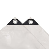 Vidaxl dekzeil 650 g m² 4x5 m wit - afbeelding 3