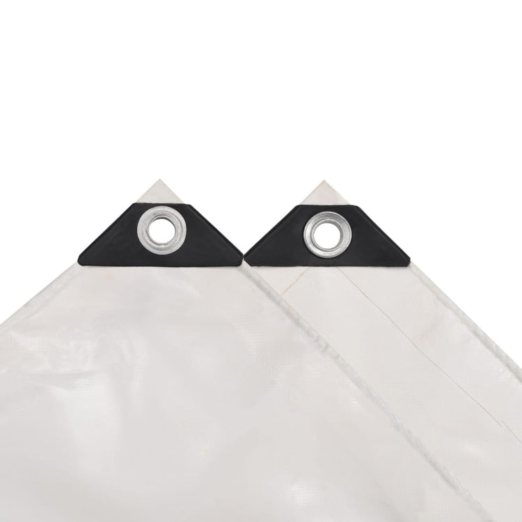 Vidaxl dekzeil 650 g m² 4x6 m wit