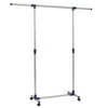 Vidaxl kledingrek verstelbaar 165x44x150 cm roestvrij staal zilver