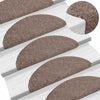 Vidaxl trapmatten zelfklevend 15 stuks 56x17x3 cm lichtbruin halfrond
