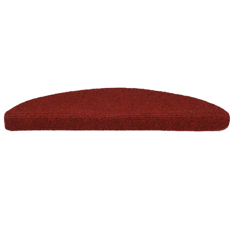 Vidaxl trapmatten zelfklevend 15 stuks 56x17x3 cm bordeaux rood halfrond
