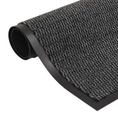 Vidaxl droogloopmat rechthoekig getuft 80x120 cm antraciet