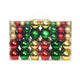 Vidaxl kerstballen 100 st rood goudkleurig groen