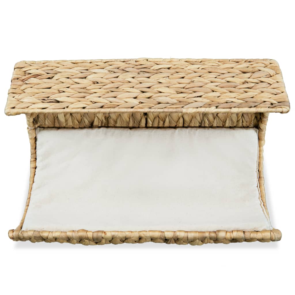 Vidaxl kattenbed met kussen 37x20x20 cm waterhyacint