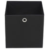 Vidaxl opbergboxen 10 st 32x32x32 cm nonwoven stof zwart