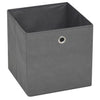 Vidaxl opbergboxen 10 st 32x32x32 cm nonwoven stof grijs