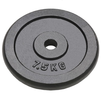 VidaXL Halterschijven 4 st 4x7,5 kg gietijzer