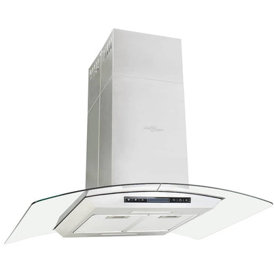 Vidaxl eilandafzuigkap lcd-scherm sensor 756 m³ u led 90 cm