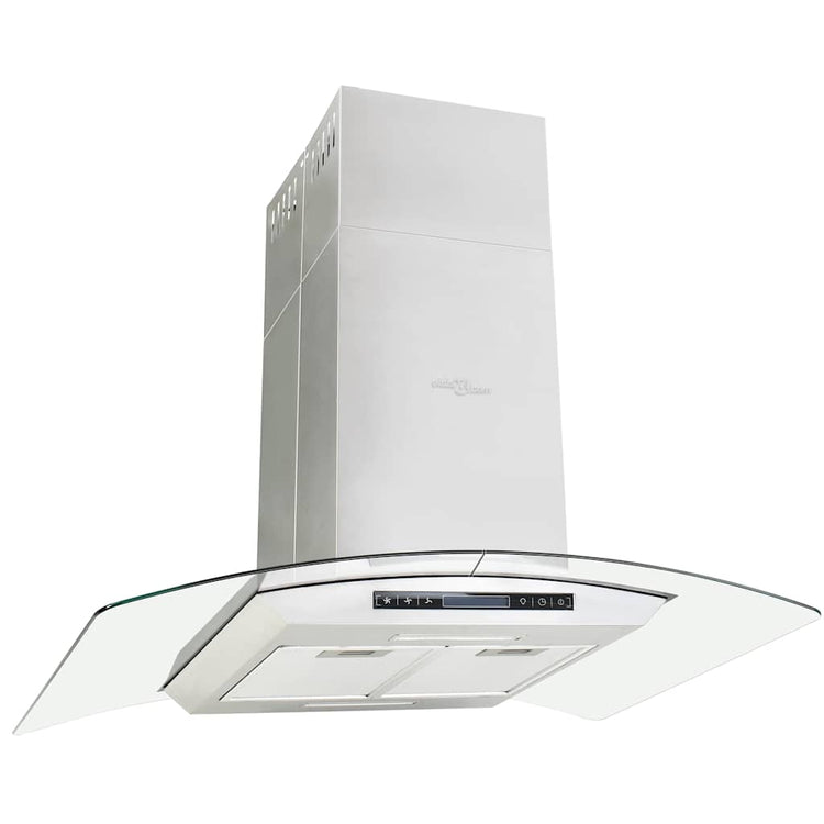 Vidaxl eilandafzuigkap lcd-scherm sensor 756 m³ u led 90 cm