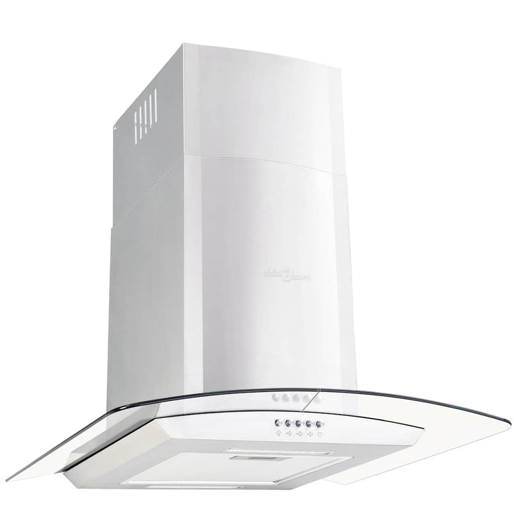 Vidaxl wandafzuigkap 756 m³ u led 60 cm roestvrij staal