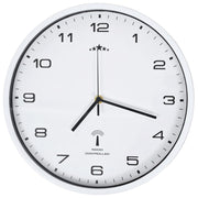 Vidaxl wandklok met quartz uurwerk radiogestuurd 31 cm wit - afbeelding 3