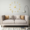 Vidaxl 3d-wandklok 100 cm xxl modern goudkleurig