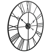 Vidaxl wandklok vintage-stijl met quartz-mechanisme xxl 80 cm metaal - afbeelding 3