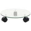 Vidaxl plantenrollers rond 28 cm gehard glas 2 st