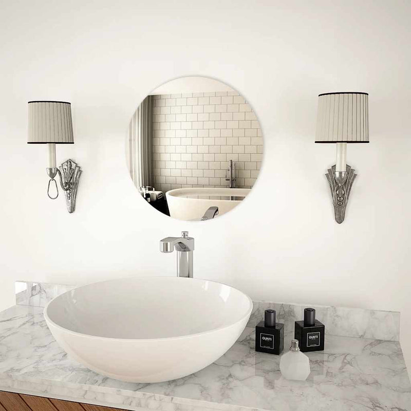Vidaxl wandspiegel rond 40 cm glas