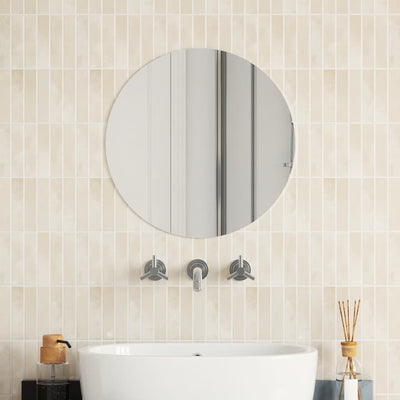 Vidaxl wandspiegel rond 50 cm glas