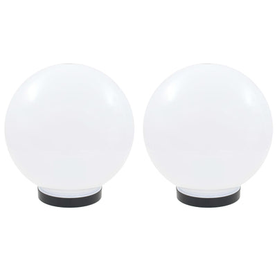 Vidaxl led-bollampen 2 st rond 25 cm pmma