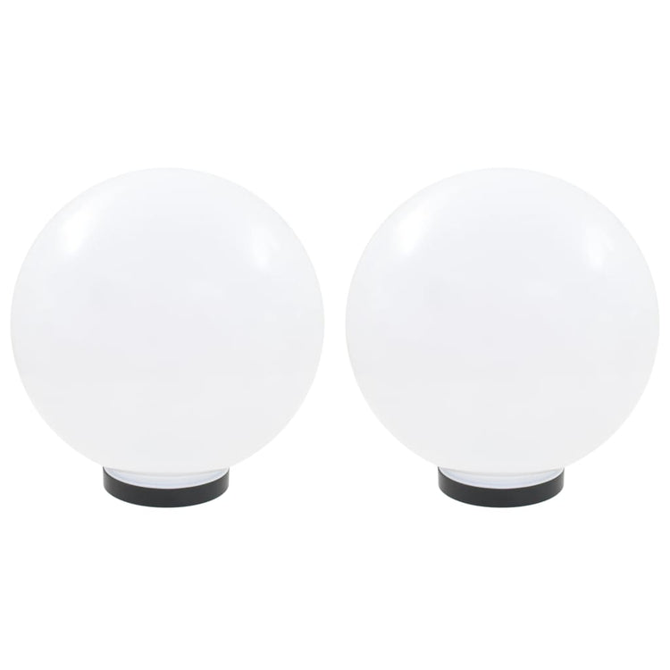 Vidaxl led-bollampen 2 st rond 30 cm pmma