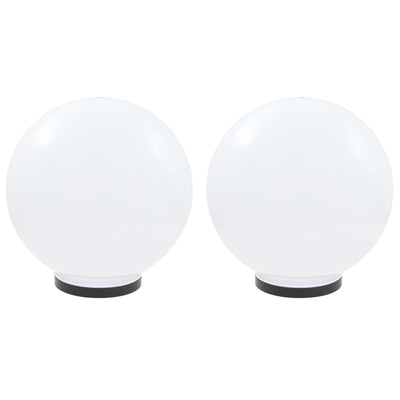 Vidaxl led-bollampen 2 st rond 40 cm pmma