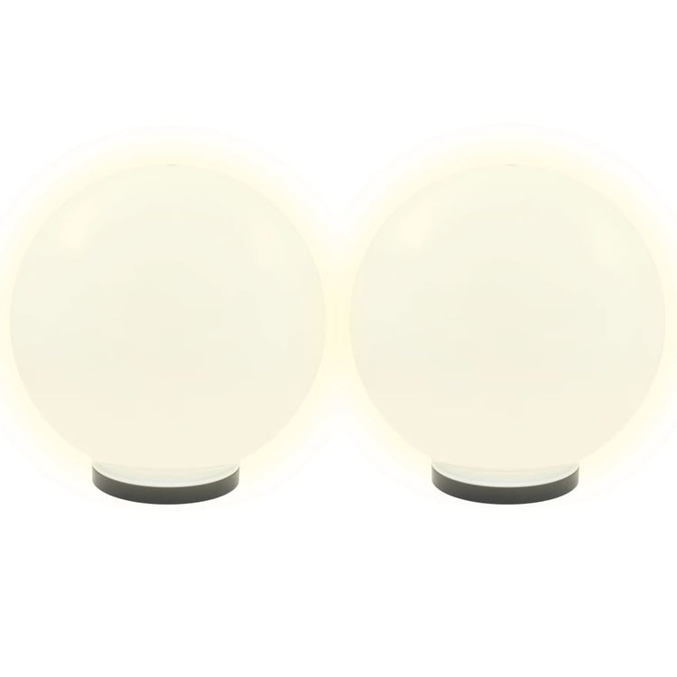 Vidaxl led-bollampen 2 st rond 40 cm pmma