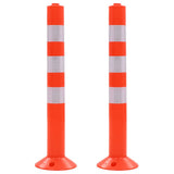 Vidaxl verkeerspalen 75 cm kunststof 2 st - afbeelding 1