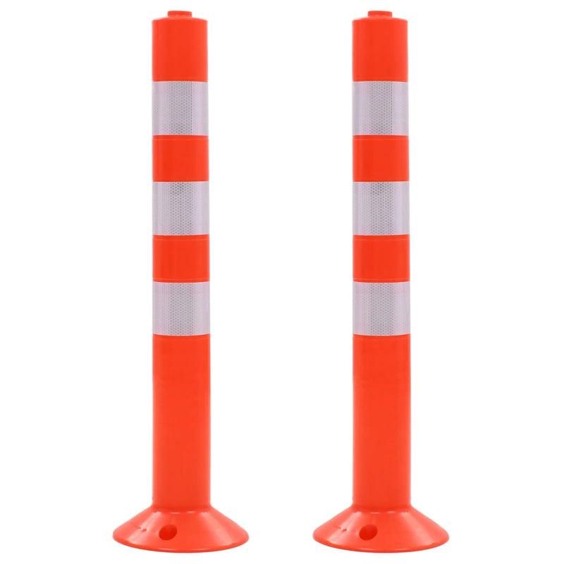 Vidaxl verkeerspalen 75 cm kunststof 2 st