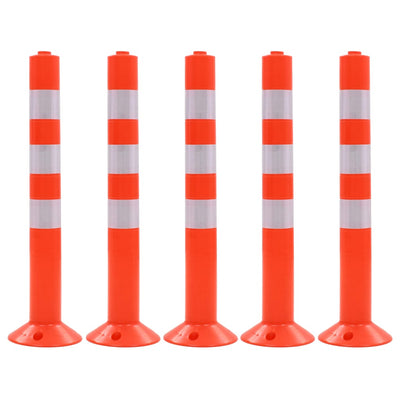 Vidaxl verkeerspalen 75 cm kunststof 5 st