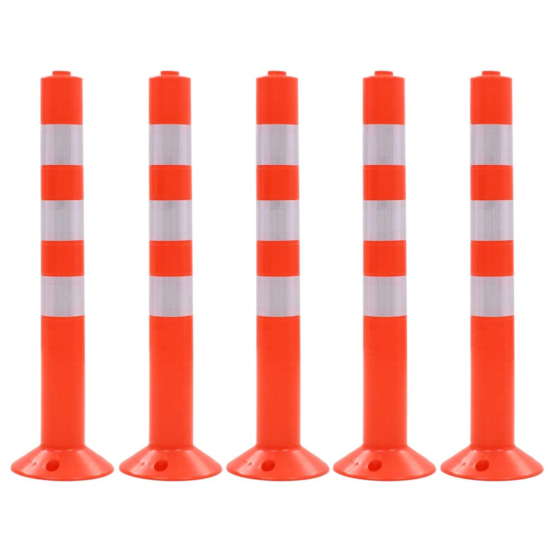 Vidaxl verkeerspalen 75 cm kunststof 5 st