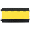 Vidaxl kabelbeschermer drempel 3 tunnels 93 cm rubber