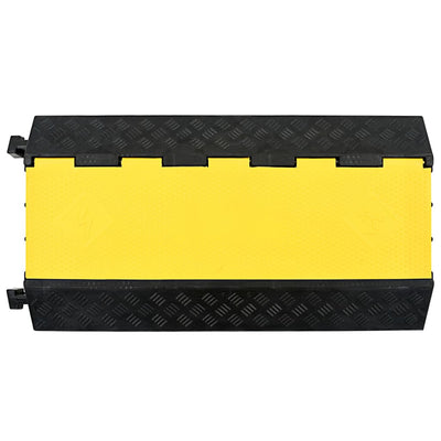Vidaxl kabelbeschermer drempel 3 tunnels 93 cm rubber