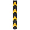 Vidaxl hoekbeschermers reflecterend 80 cm rubber 10 st