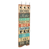 Vidaxl wandkapstok met 6 haken home is 120x40 cm - afbeelding 1