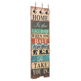 Vidaxl wandkapstok met 6 haken home is 120x40 cm - afbeelding 2