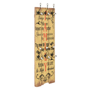 Vidaxl wandkapstok met 6 haken family 120x40 cm - afbeelding 1