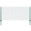 Vidaxl euro hek 20x1 m staal groen