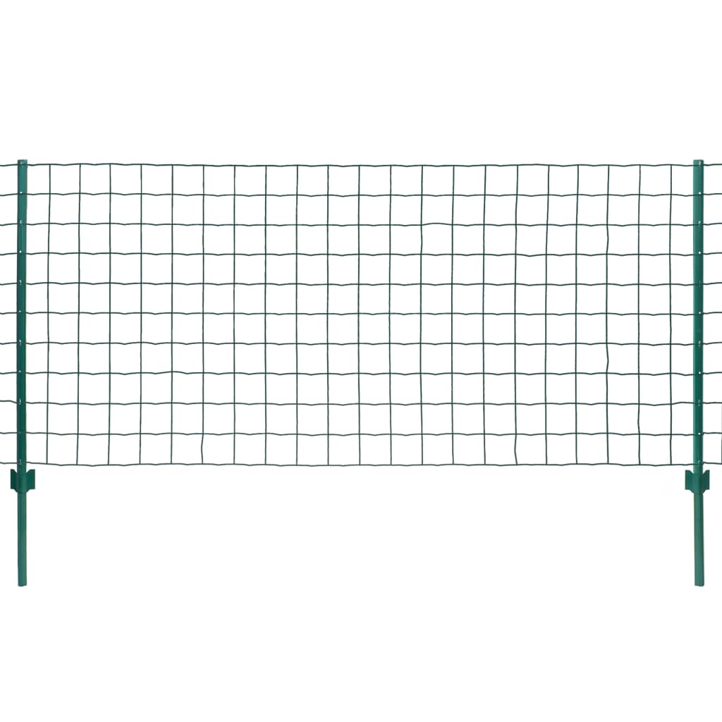 Vidaxl euro hek 20x1,5 m staal groen