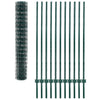 Vidaxl euro hek 20x1,5 m staal groen