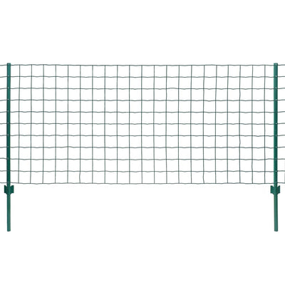 Vidaxl euro hek 20x1,2 m staal groen
