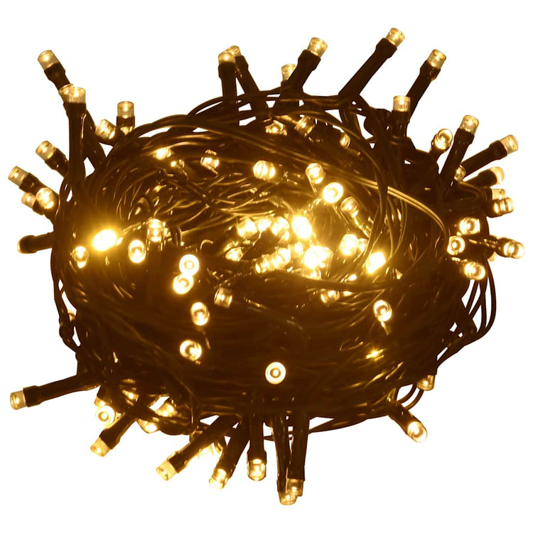 Vidaxl lichtsnoer met 1000 led's met 8 lichteffecten ip44 100 m warmwit