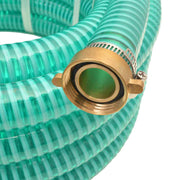 Vidaxl zuigslang met messing koppelingen 10 m 25 mm groen - afbeelding 2