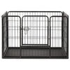 Vidaxl puppyren 91,5x59x61 cm staal
