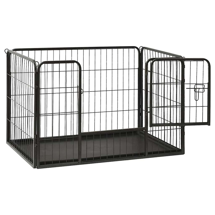 Vidaxl puppyren 91,5x59x61 cm staal