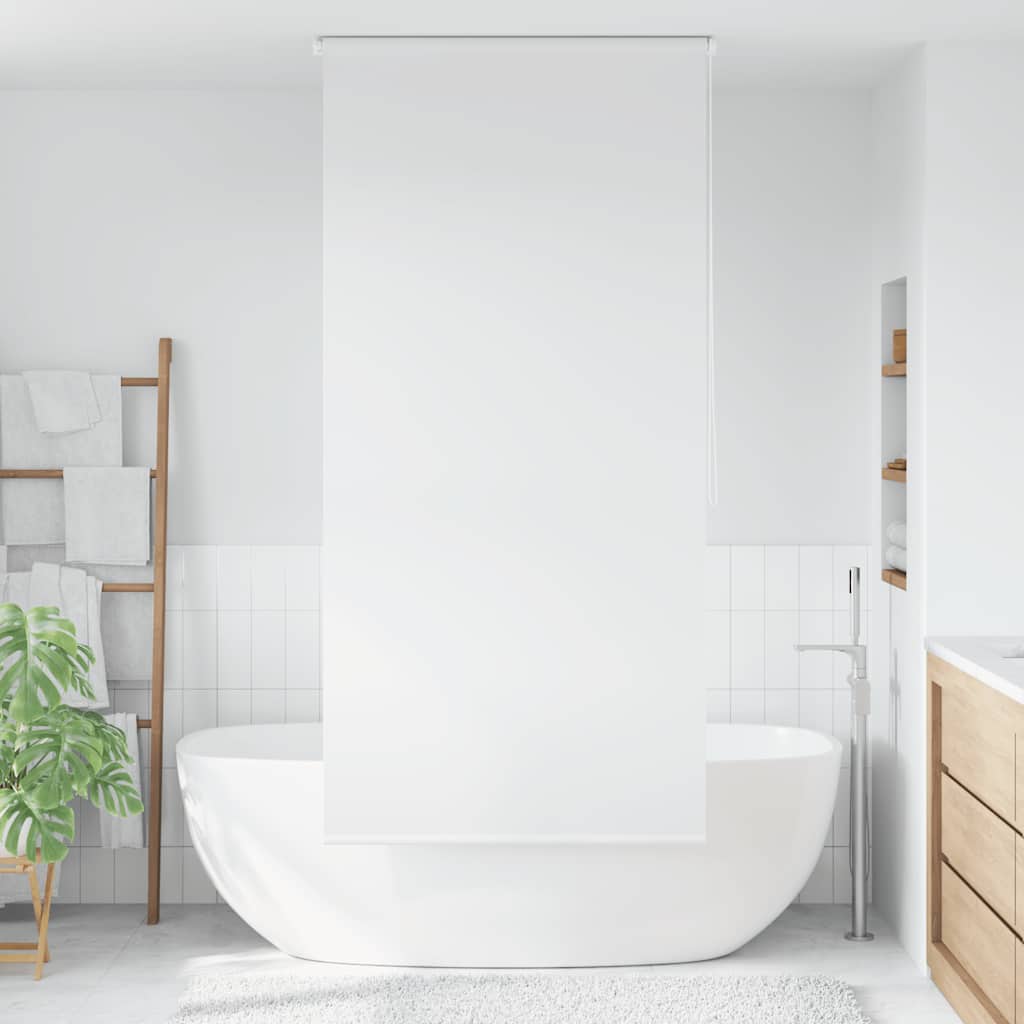 Vidaxl rolgordijn voor douche 120x240 cm wit