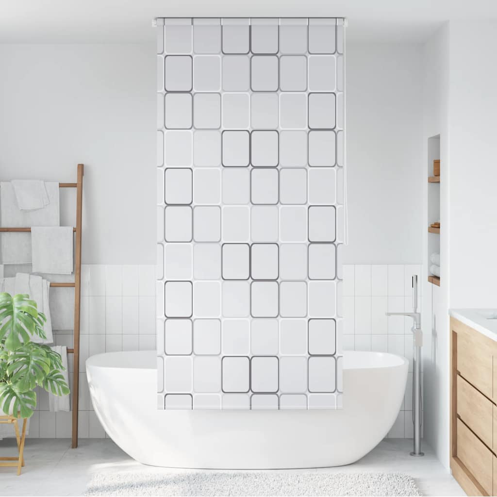 Vidaxl rolgordijn voor douche 100x240 cm vierkant