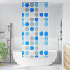 Vidaxl rolgordijn voor douche 80x240 cm cirkel