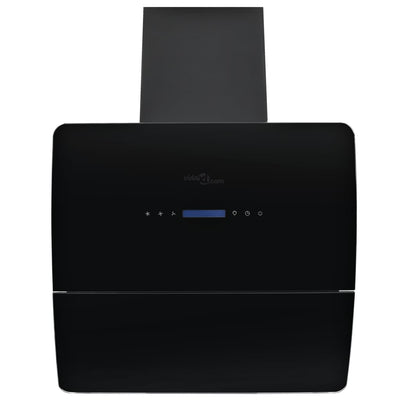 Vidaxl wandafzuigkap 756 m³ u 60 cm roestvrij staal zwart