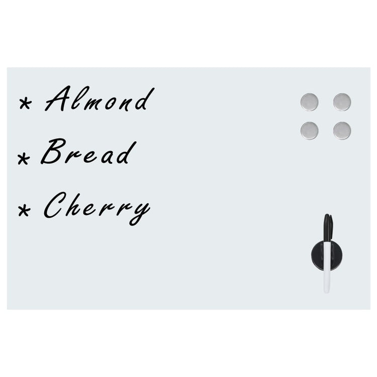 Vidaxl whiteboard voor aan de wand magnetisch 60x40 cm glas