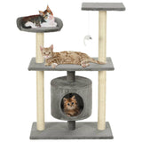 Vidaxl kattenkrabpaal met sisal krabpalen 95 cm grijs - afbeelding 1